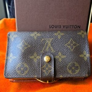 Louis Vuitton Brown Monogram Wallet Compact Design